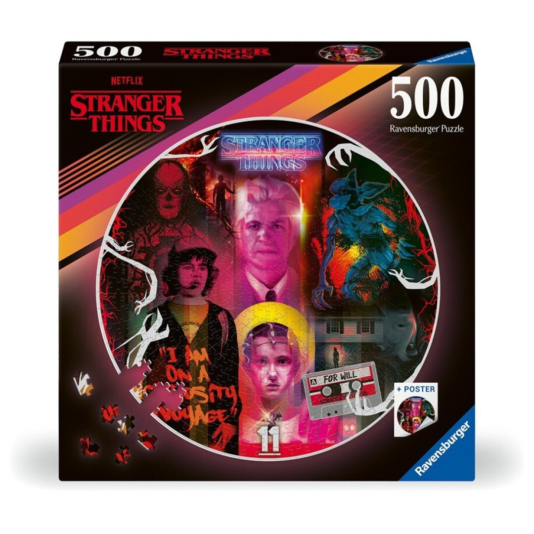 Stranger Things Redondo Puzzle 500 Piezas