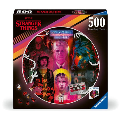 Stranger Things Redondo Puzzle 500 Piezas