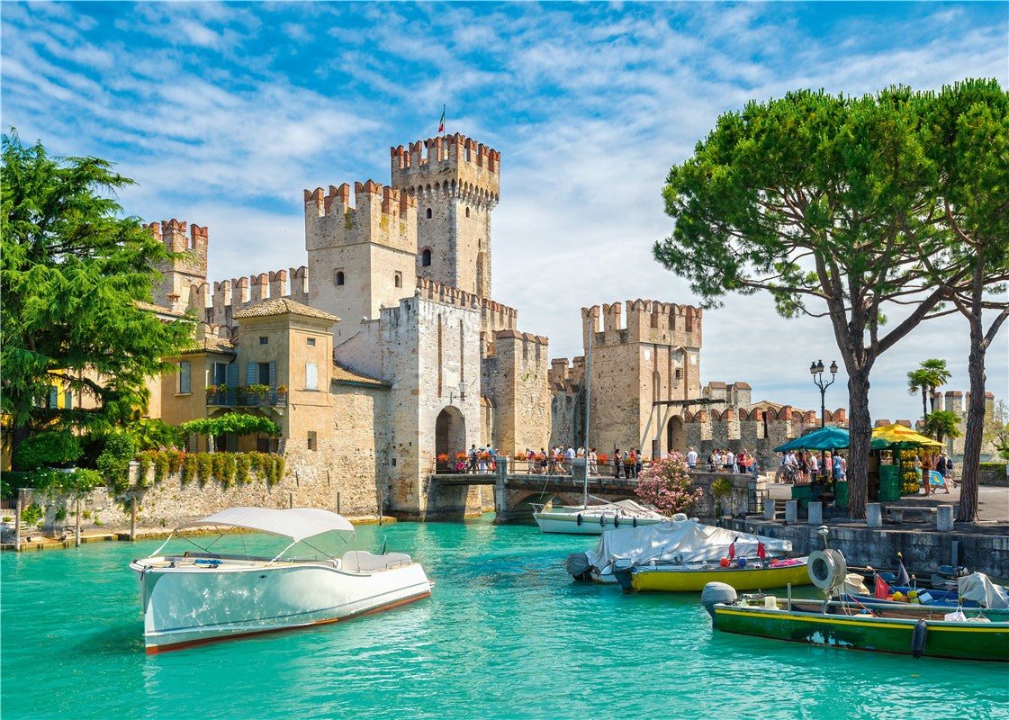 Paisaje Italiano Lago di garda , puzzle 1000 Piezas