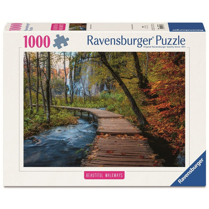 Sendero en el bosque otoñal 1000 pc