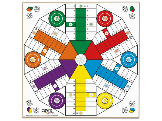 Tablero Parchis 4/6 jugadores