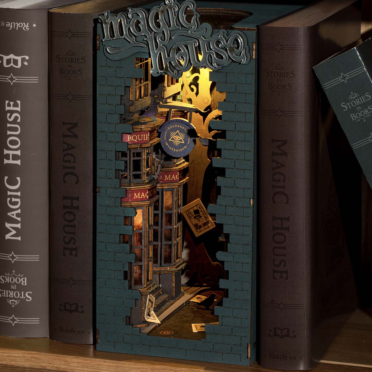Maqueta: Book nook estudio de magia