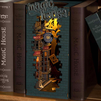 Maqueta: Book nook estudio de magia
