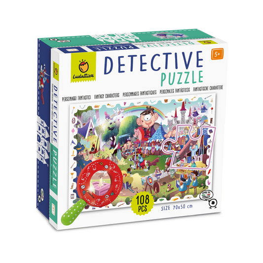 Detective puzzle , personajes fantásticos 50p.