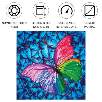 Diamond painting kit:  Flutter by pink