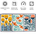 Modern Floral Triptych
