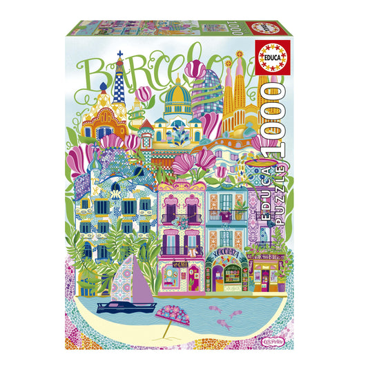 BARCELONA BY CAR PINTO PUZZLE 1000 PIEZAS
