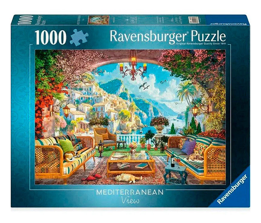 Terraza Mediterránea Puzzle 1000 Piezas