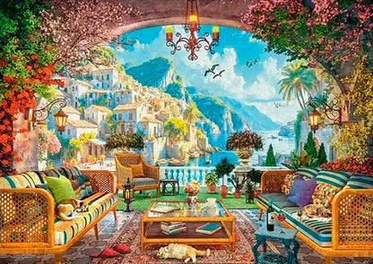 Terraza Mediterránea Puzzle 1000 Piezas