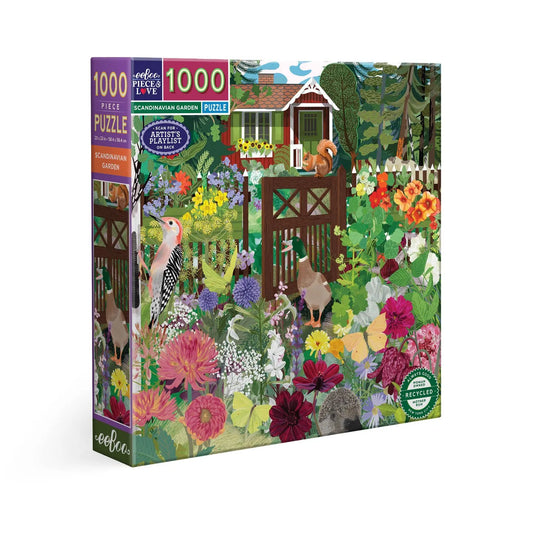 Eeboo Scandinavian Garden 1000 piezas cuadrado
