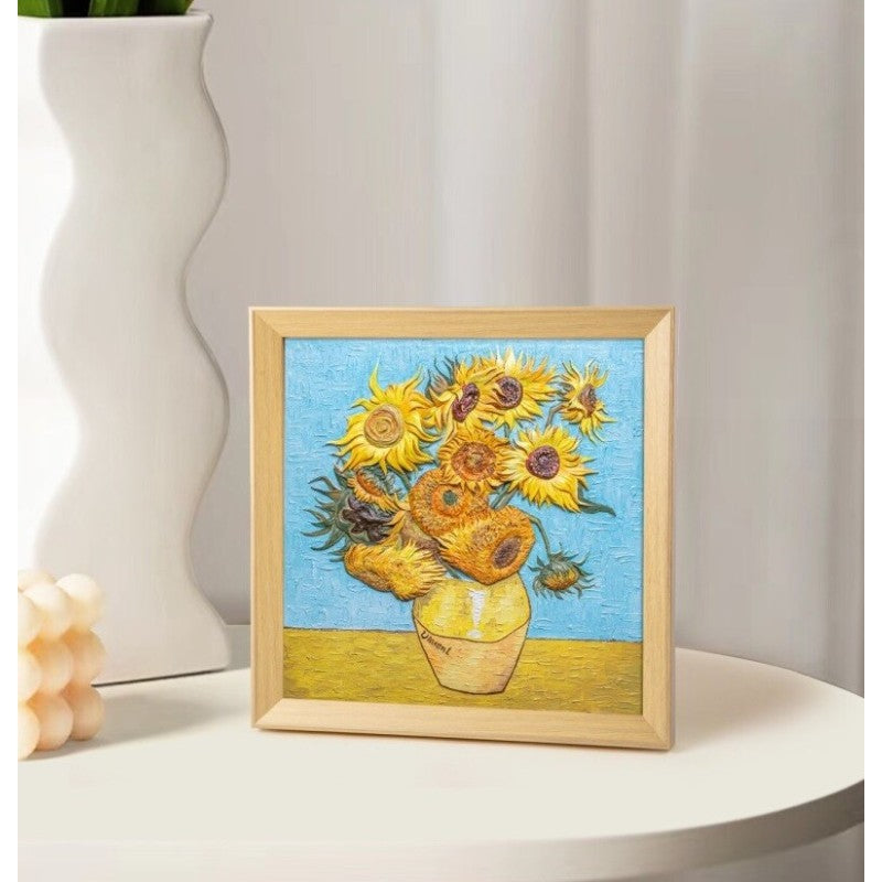 Pintura 3D Grande : Girasoles Van Gogh
