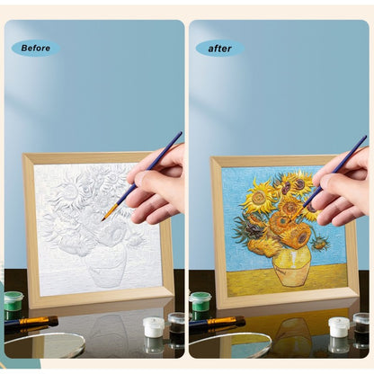 Pintura 3D Grande : Girasoles Van Gogh
