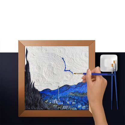 Pintura 3D Grande : Noche estrellada Van Gogh