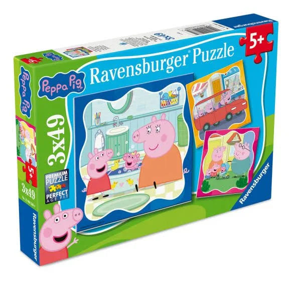 Peppa pig - puzzle 3 x 49