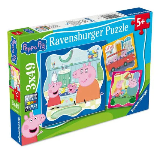 Peppa pig - puzzle 3 x 49